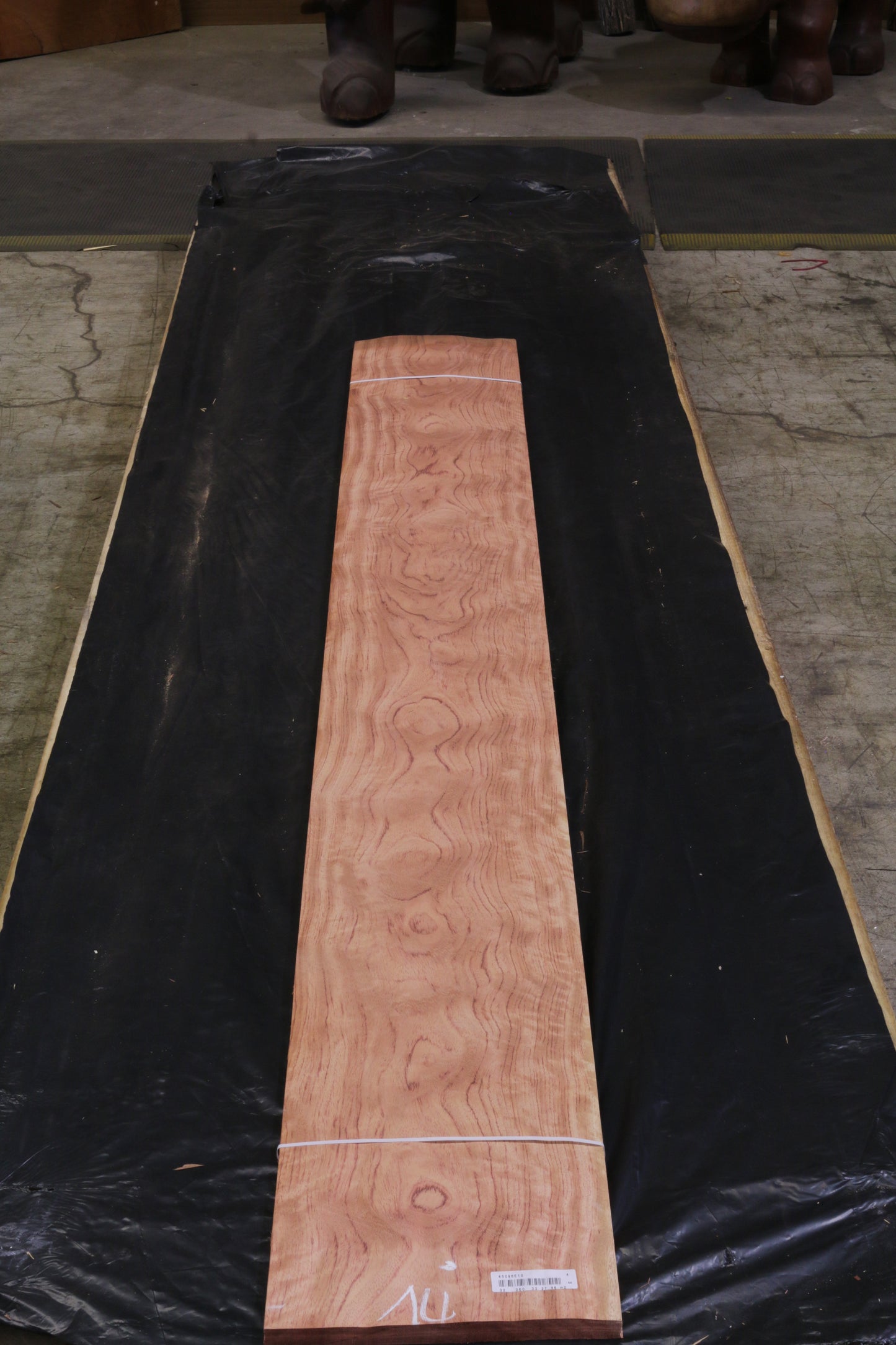 Bubinga figured (guibourtia demeusei) 0,55mm